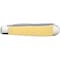 Case Cutlery Knife, Yellow Synthetic Smooth Trapper 00161 - alternate 2